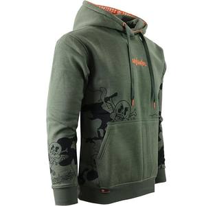 เสื้อฮู้ดแขนยาวสำหรับผู้ชายไซส์ใหญ่พิเศษคอกลมพิมพ์ลายแขนยาวผ้าฝ้าย100% - Product Image 6