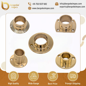 Tamaños personalizados DIN estándar a medida marca Impex acabado de latón accesorios de tubería bridas de pared conectores para barandillas de cubierta genuinas - Product Image 4