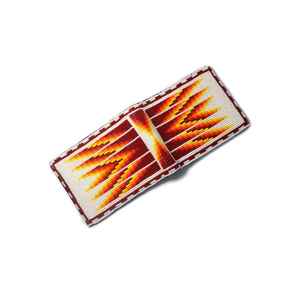 Hot Selling Azetec <b>Beaded</b> Leather Men's Wallets Vintage Style Slim <b>PVC</b> Best Zipper Short Geometric Indian Design High Demand - Product Image 2