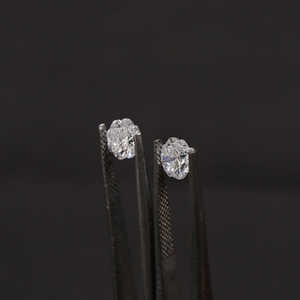 Par de diamantes cultivados en laboratorio de corte floral de 1-1 quilates para anillos de compromiso y pendientes, regalo de diamante hecho en laboratorio CVD con certificado IGI - Product Image 6