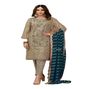 파키스탄 Salwar Kameeez 파키스탄 드레스 웨딩 웨어 용 Salwar 정장 도매 가격 드레스 여성 파키스탄 sui에서 사용 가능