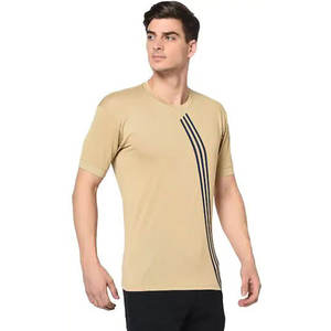 T-shirt 100% coton de haute qualité personnaliser imprimé broderie Logo hommes T-shirt à col rond T-shirt personnalisé - Product Image 5