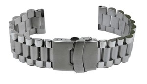 Correa de reloj Unisex resistente al agua de acero inoxidable plateado GD009 de alta calidad, correas y accesorios de reloj de 18-22mm - Product Image 2