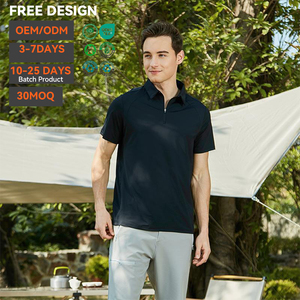 Camiseta Táctica de Manga Corta para Hombre, Bordada, Tejido Sólido, Casual, de Secado Rápido, Transpirable, con Spandex, Corte Holgado, para Actividades al Aire Libre, Venta al Por Mayor - Product Image 3