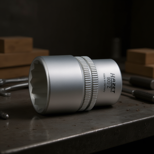 Hazet 1/2'' <b>12</b>-<b>Point</b> Square <b>Socket</b> with Traction Profile and Knurling - Product Image 3