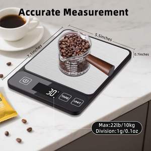 2026 New Stainless Steel Battery Powered Kitchen <b>Scale</b> 10KG <b>Electronic</b> Coffee & Food <b>Scale</b> for Bestseller - Product Image 4
