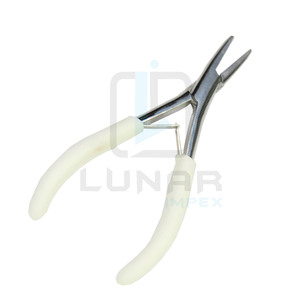 High Quality Silver Polish Finishing 7 Inches Hair Beauty Care Flat Press Plier With Strong and Soft Handle <b>Grip</b> - Product Image 3