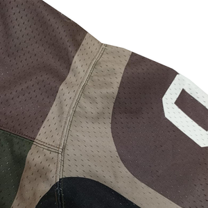 Maillot de football personnalisé Broderie Écusson Logo Design Hommes Gris Rétro Maillot de football - Product Image 5