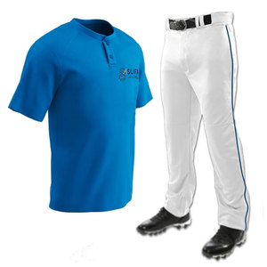 Uniforme de Béisbol Personalizado de Poliéster para Adultos, Incluye Camiseta y Pantalones con Nombre del Equipo, Logotipo y Número en Todas las Tallas, Transpirable - Product Image 1