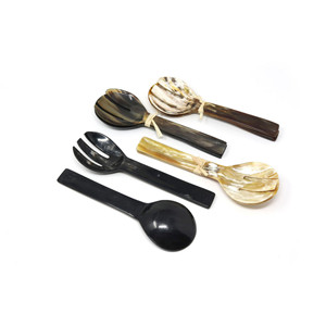 ชุดช้อนส้อมทรงเขาควายพร้อมด้ามไม้ชุดเครื่องใช้บนโต๊ะอาหารทำด้วยมือจากธรรมชาติดีไซน์หรูหราสำหรับบ้าน - Product Image 6