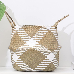 Panier de rangement en jonc de mer fait main Couverture de bassin en fibre naturelle Conceptions personnalisées par le fabricant du Vietnam - Product Image 2