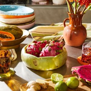 MEANS Friendly Modern Fancy Round Big Size Resin <b>Fruit</b> and Salad Bowls with Top Quality Handmade Serving Bowls Multi - Product Image 6