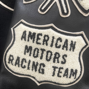 Chaqueta Universitaria Vintage de Poliéster con Cierre Completo, Cuello Alto, Logotipo Bordado, Talla XL, Tejido Satinado Transpirable, Decoración Teñida - Product Image 6