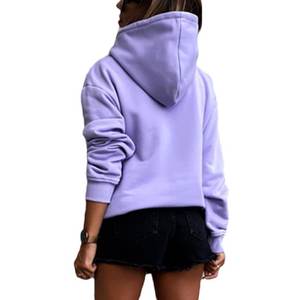 Femmes décontracté à manches longues solide poids léger pull imprimé sweats à capuche tricotés hodies pour femme Techniques dos ample - Product Image 2