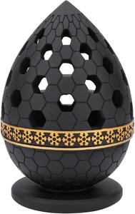 <b>Oud</b> Bakhoor Stainless Steel <b>Incense</b> Burner with Honeycomb Design Eco-Friendly Home Decoration Black Gold - Product Image 4