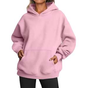 High Quality Women's Hoodie 100% Cotton Breathable Autumn Cropped Hoodie with Custom Logo Wholesale - Product Image 2