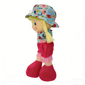 unique <b>plush</b> Pink bunny <b>plush</b> with closed eyes ,Love ear rabbit stuffed doll ,Cute sleeping bunny <b>plush</b> toy - Product Image 4