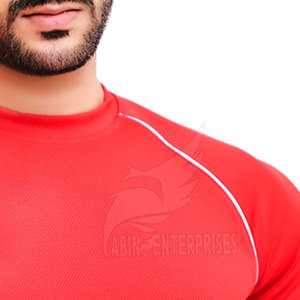 Camisetas de fitness cómodas para hombres Poliéster duradero/Algodón Colores sólidos Hecho en Pakistán - Product Image 5