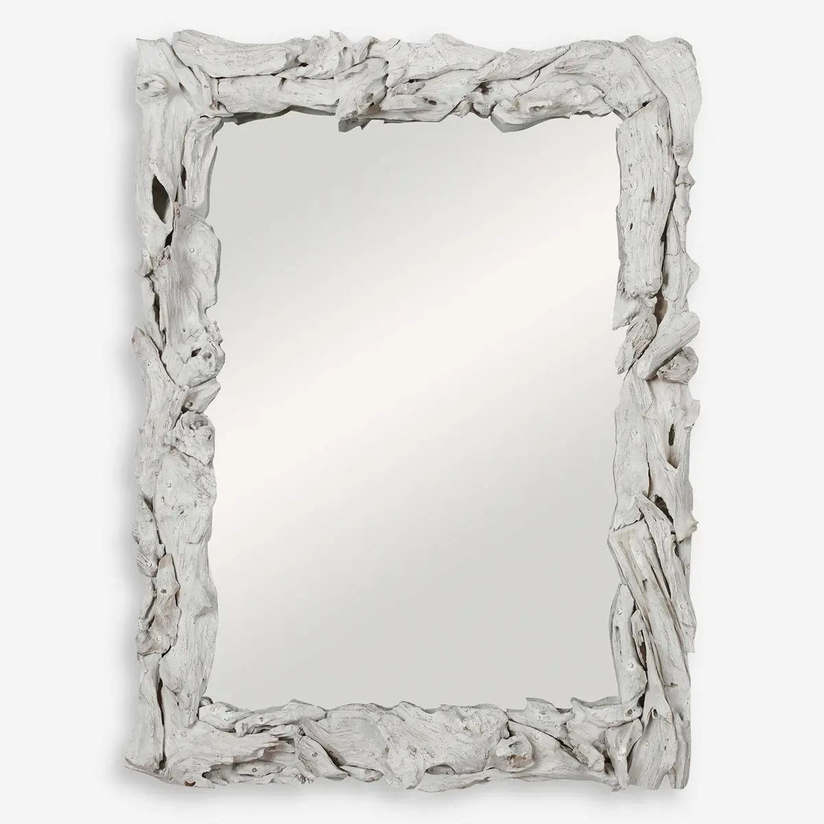 Miroir rectangulaire en bois massif rustique naturel pour hôtel appartement salon chambre couloir décoration murale dressing miroir