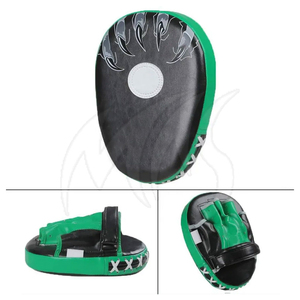 Almohadillas de enfoque Muay Thai de cuero de vaca hechas a medida de alta calidad, entrenamiento profesional para adultos, impresión de alta visibilidad - Product Image 4