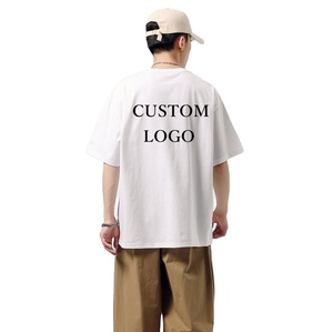 Ropa informal para hombre, camisetas de algodón en blanco, camisetas al por mayor, cuello redondo para hombre de gran tamaño - Product Image 3