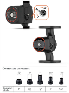Pompe électrique en acier inoxydable à haute efficacité LEO LRP15-40/130, silencieuse, blindée, de circulation, de surpression, à régulation de vitesse, haute performance OEM - Product Image 3