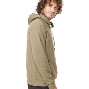 Marque privée personnalisée avant du métier à tisser couleur unie hiver 100% coton 20% Ployester sweat à capuche pour confortable Slim Fit sweat à capuche - Product Image 2