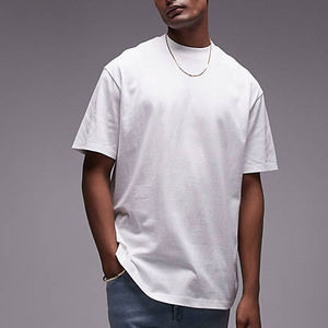 Camiseta Vintage de gran tamaño para hombre 100% algodón pesado 300 Gms hombro caído diseño de logotipo personalizado camiseta en blanco - Product Image 1