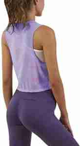 Custom Logo Wholesale Summer Eco-Friendly Quick Dry Sexy & Club Style Women's Cotton Elastic Breathable <b>Crop</b> Tank <b>Top</b> - Product Image 4
