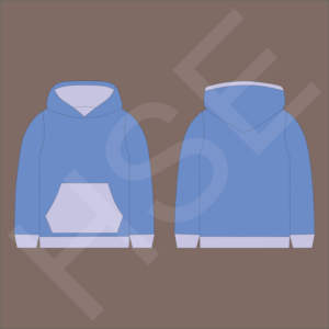 Sweat-shirt à capuche unisexe, couleur personnalisée, noir, avec poche avant - Product Image 4