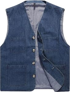 Nouveau Gilet en Jean Respirant et Coupe-Vent en Mélange de Coton Tendance pour Hommes, Fermeture à Ceinture, Service OEM – Vente Chaude - Product Image 6