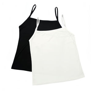 Camisole en coton grande taille coupe inclusive pour femmes débardeurs à blocs de couleurs respirants vêtements décontractés fournisseur de camisoles surdimensionnées en dentelle - Product Image 1