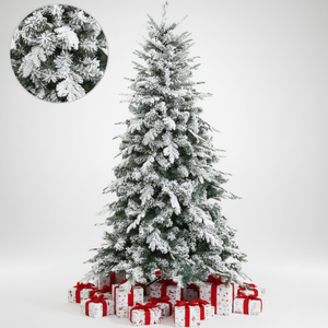 Biancopino thanh lịch thực tế Cây giáng sinh hiệu ứng tuyết với cảm ứng thực sự H 180 Kích thước gói 1 - Product Image 1