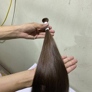 Extensión de cabello humano sin procesar, cabello indio Virgen sin procesar, Natural y sedoso, el mejor precio - Product Image 5