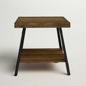 โต๊ะไม้แบบเรียบง่ายที่น่าสนใจติดกับโซฟาตกแต่งโต๊ะแจกันสำหรับเฟอร์นิเจอร์บ้านห้องนั่งเล่นห้องนอนสำนักงานตกแต่ง2023 - Product Image 4