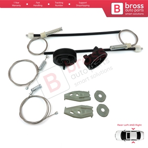 Kit de Reparación de Elevalunas Trasero Izquierdo y Derecho BWR912+BWR913 para 206 CC 2D T16 2000-2008 Coupé Cabrio de 2 Puertas 922457 922458 - Product Image 4