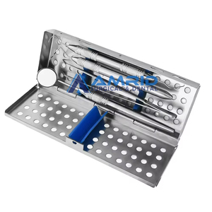 Le kit en acier le plus vendu d'examen dentaire d'étudiant inclut des équipements dentaires de la CE de source d'alimentation manuelle de sonde de poignée de miroir - Product Image 3