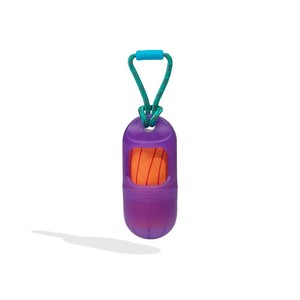 Distributeur de sacs à déjections canines H3D 2.0 écologique et luxueux, portable et durable, en plastique et silicone, pour chiens et chats - Product Image 1
