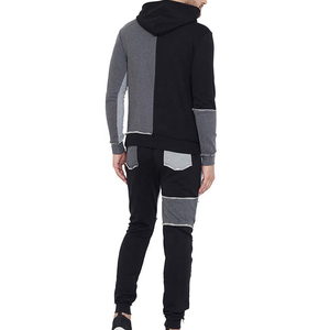 Vente en gros de survêtements écologiques 100% coton surdimensionnés coupe élégante sweats à capuche de sport avec logo personnalisé à la mode sur la taille porter - Product Image 5