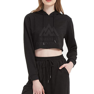 Uso al aire libre superventas mujeres Crop Top sudaderas con capucha ropa de moda mujeres duraderas Crop Top sudaderas con capucha - Product Image 6
