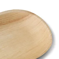 Assiettes en feuilles de palmier en forme de goutte d'eau de 17 cm pour bar et événements en boîte de nuit - 200 pièces/carton