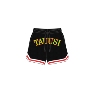 Pantalones cortos de malla de poliéster 100% de alta calidad para hombre, logotipo personalizado con estampado de animales, patrón sólido, bolsillos hasta la rodilla, estilo callejero - Product Image 1