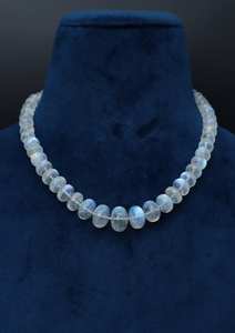 Cuentas de piedra lunar arcoíris, piedras preciosas naturales para la fabricación de joyas, piedra lunar de fuego llamativa azul con bonitas cuentas sueltas - Product Image 3