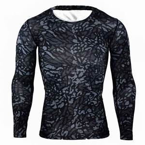 Men's <b>Long</b> <b>Sleeve</b> TBF-148 Rash Guard with Quick-Dry <b>Stretch</b> Fabric and UV Protection Anti-Anti UV - Product Image 4