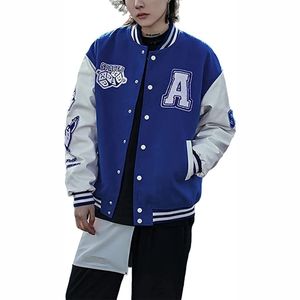 Blouson bombardier en laine pour femmes, nouvel uniforme d'université de mode, vestes de Baseball pour femmes, Streetwear surdimensionné S à 3XL, vente en gros - Product Image 1