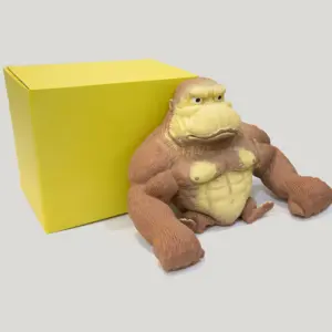 सीई सीपीसी प्रमाणित स्क्विशी खिंचाव रेत भरा बड़ा Gorrila बंदर आंकड़ा Fidget निचोड़ खिलौना
