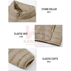 Insulated Lightweight Winter Puffer Jacket Men Warm Cozy <b>Bubble</b> <b>Coat</b> Cold Weather Custom Colors Embroidery Screen Printing OEM - Product Image 5