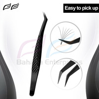 Pinces à cils personnalisées pour extensions de cils, emballage en acier inoxydable japonais, 12-14 cm, haute qualité, prix spécial de gros, cils