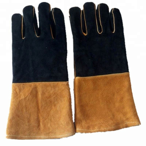 Guantes de Soldadura de Cuero Resistentes, Guantes de Trabajo de Seguridad Resistentes al Calor para Fabricación de Metales, Construcción, Guantes Industriales - Product Image 4