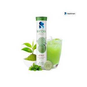 Tabletas Efervescentes de Té Verde Matcha, Bebida Refrescante, Suplemento Diario Fácil de Usar, Sabor a Té Verde - Product Image 1